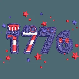 1776-Freedom-Celebrating - Embroidery Design - Image 2