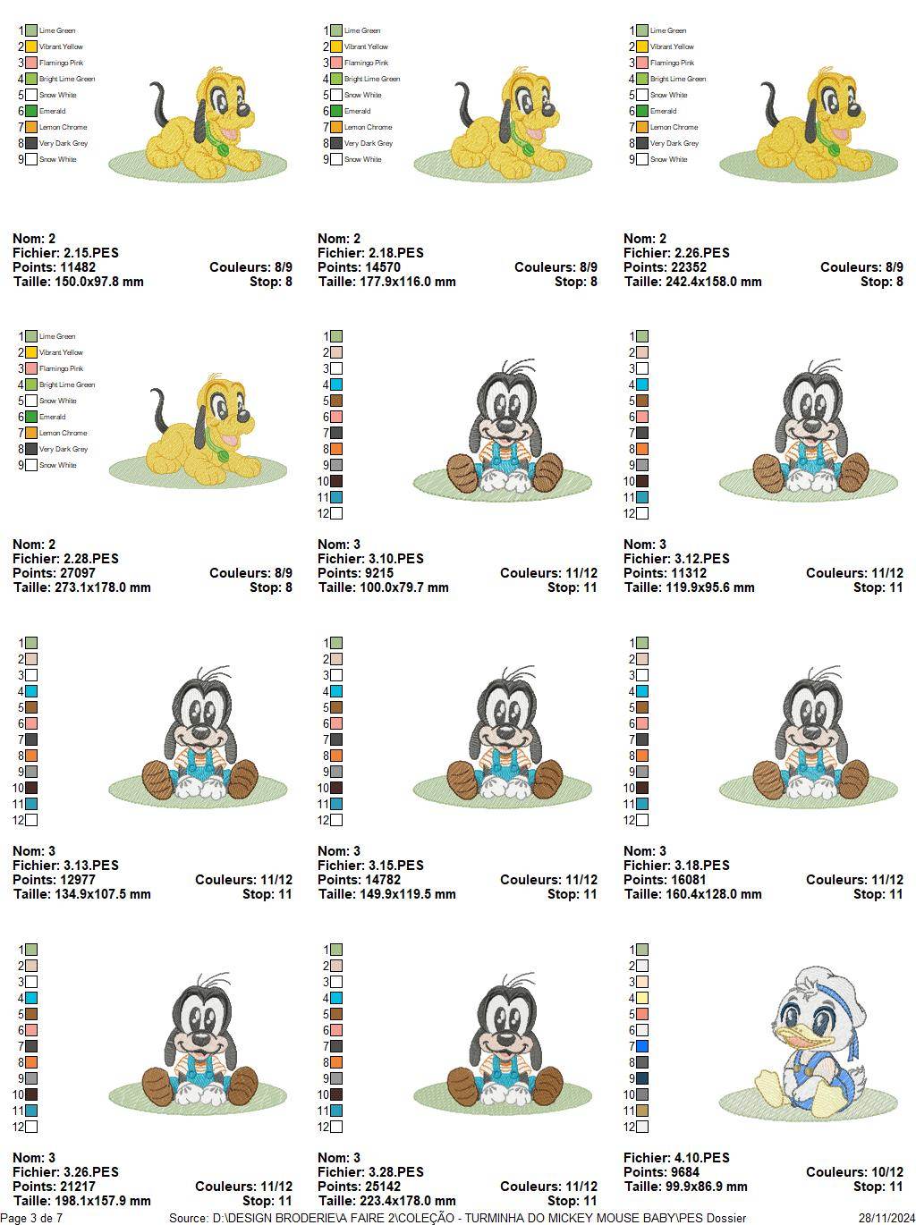 Disney Baby Embroidery Design Collection β 11 Patterns - Image 4