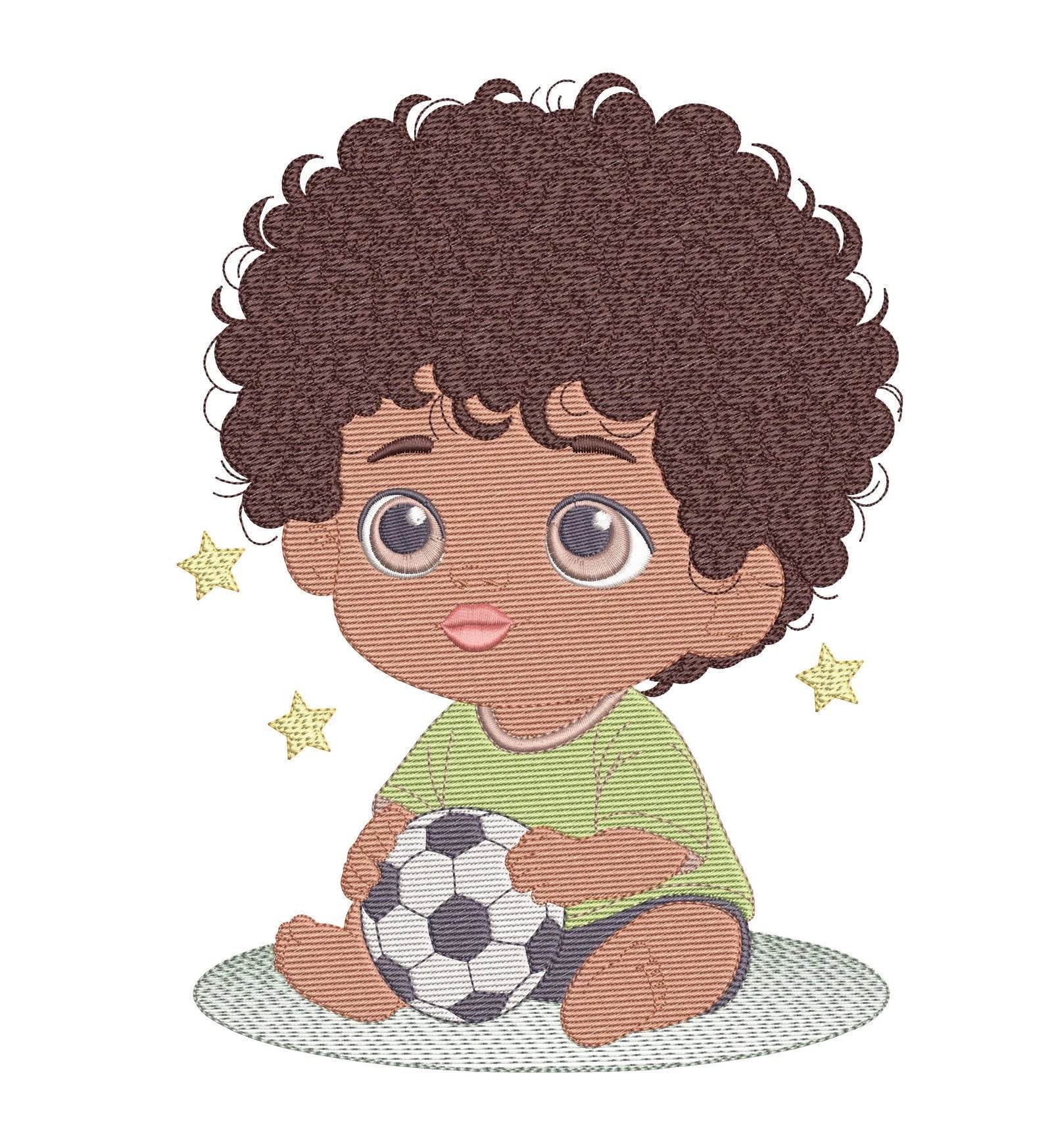 Adorable Soccer Baby Girl Embroidery Design – FineryEmbroidery - Image 3