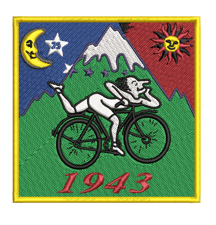 Albert Hofmann Bicycle Day 1943 : Embroidery Design - Image 3