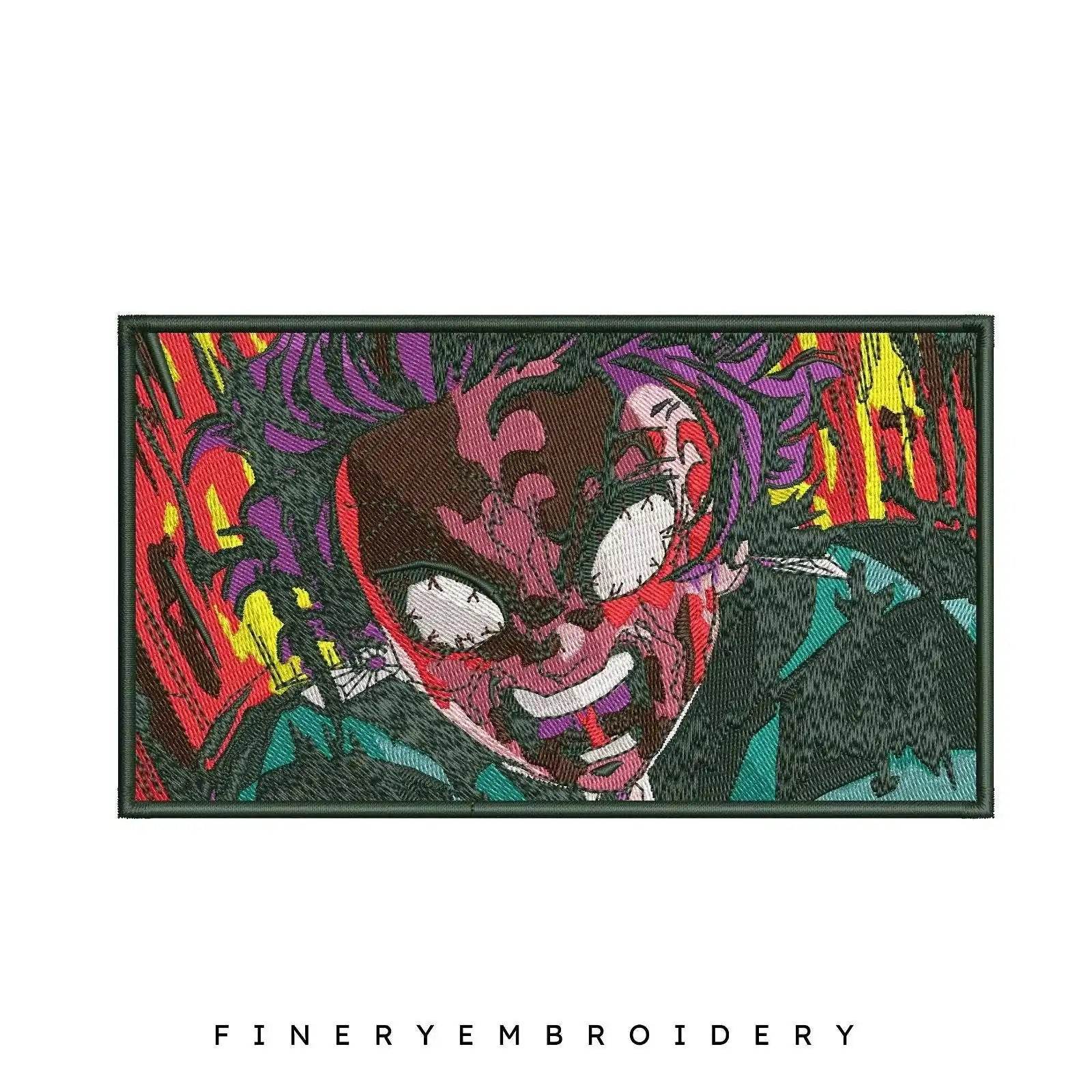 AngryTanjiro - Anime - Embroidery Design - Image 2