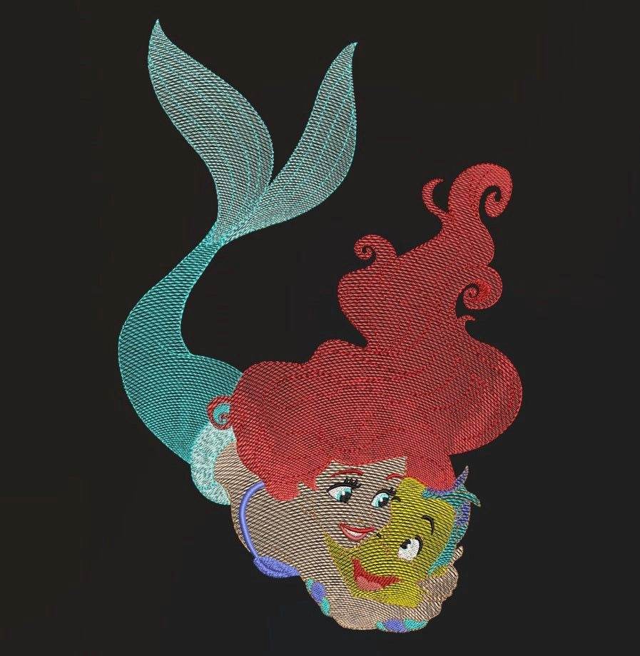 Ariel the Mermaid - Embroidery design - Image 4