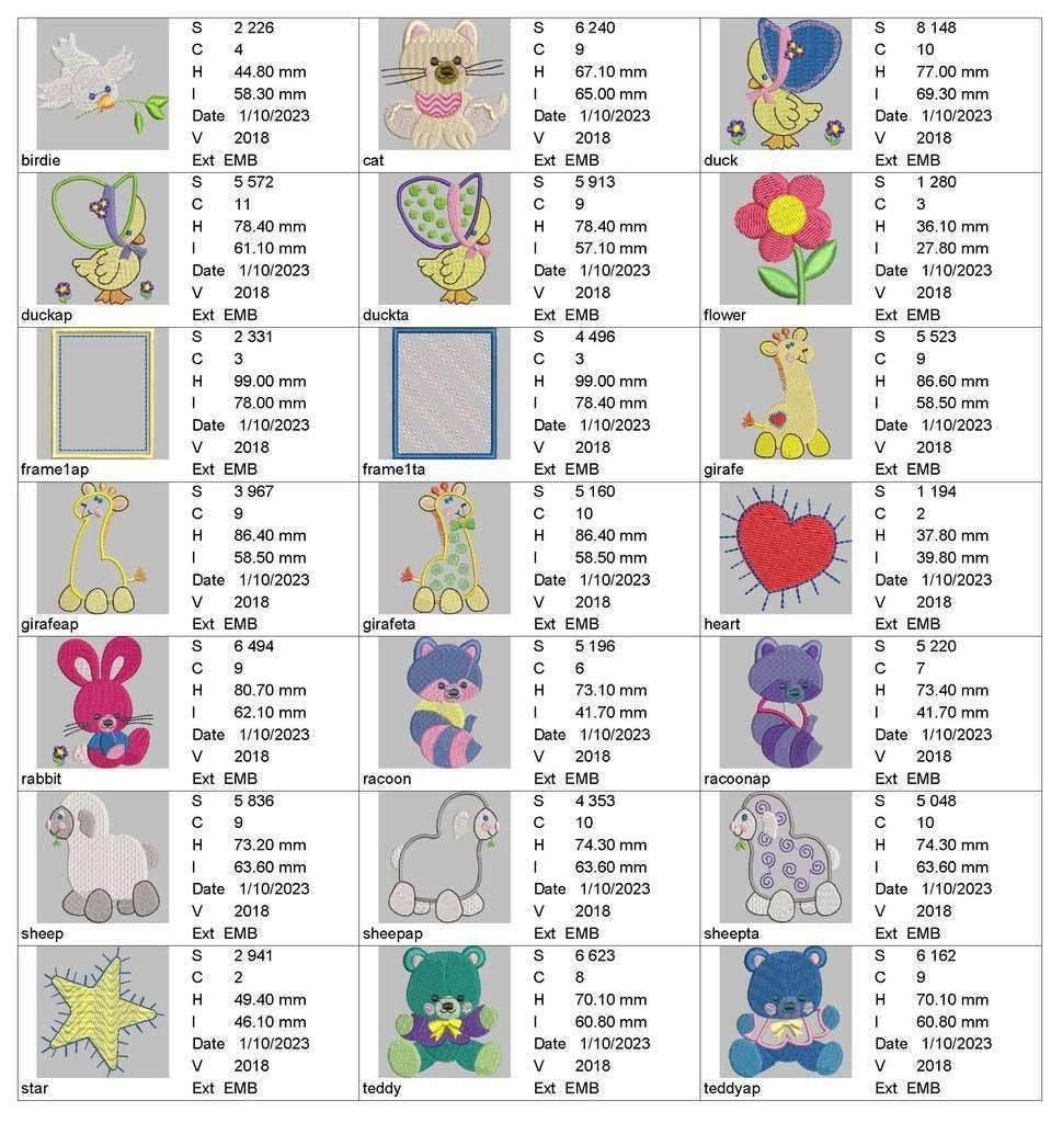 Babies Appliques: Embroidery Design Pack - Image 3