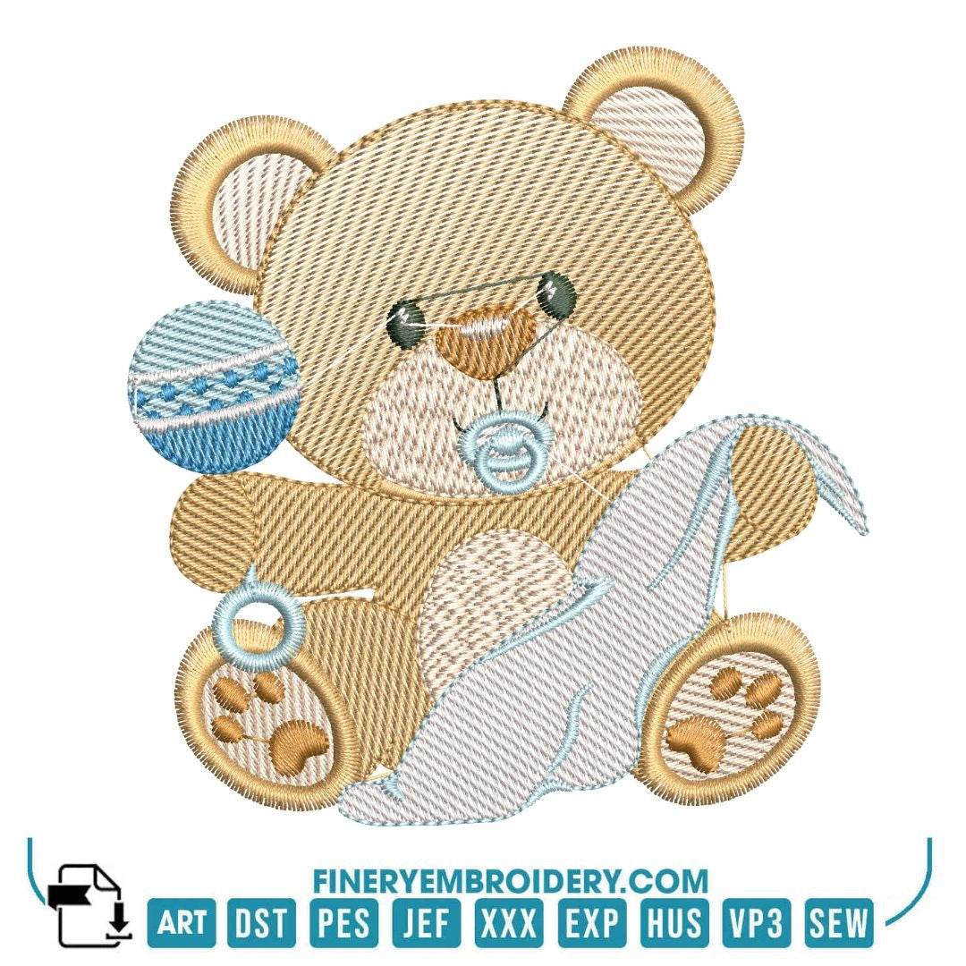 Baby Boy Bear Embroidery Design Pack – 8 Designs -2 Sizes | FineryEmbroidery - Image 3