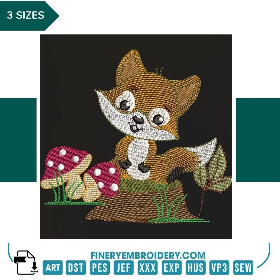 Baby Fox - Embroidery design
