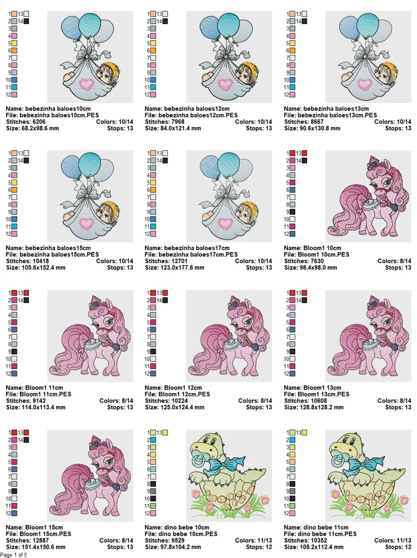 Baby & Kids Machine Embroidery Design Bundle β Cute Animals - Image 2