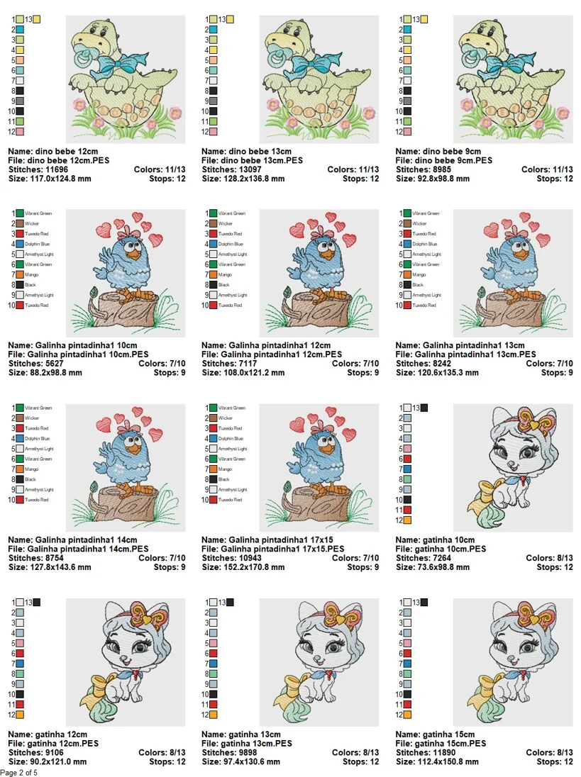 Baby & Kids Machine Embroidery Design Bundle β Cute Animals - Image 3
