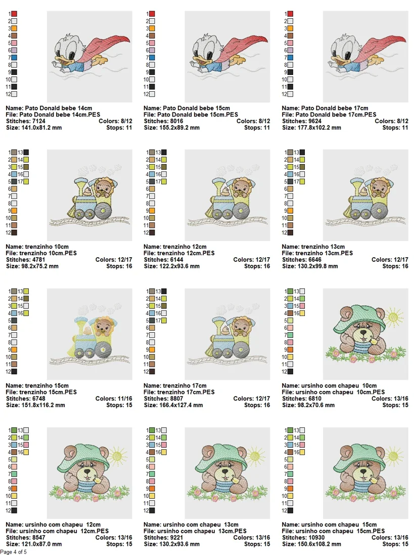 Baby & Kids Machine Embroidery Design Bundle β Cute Animals - Image 5