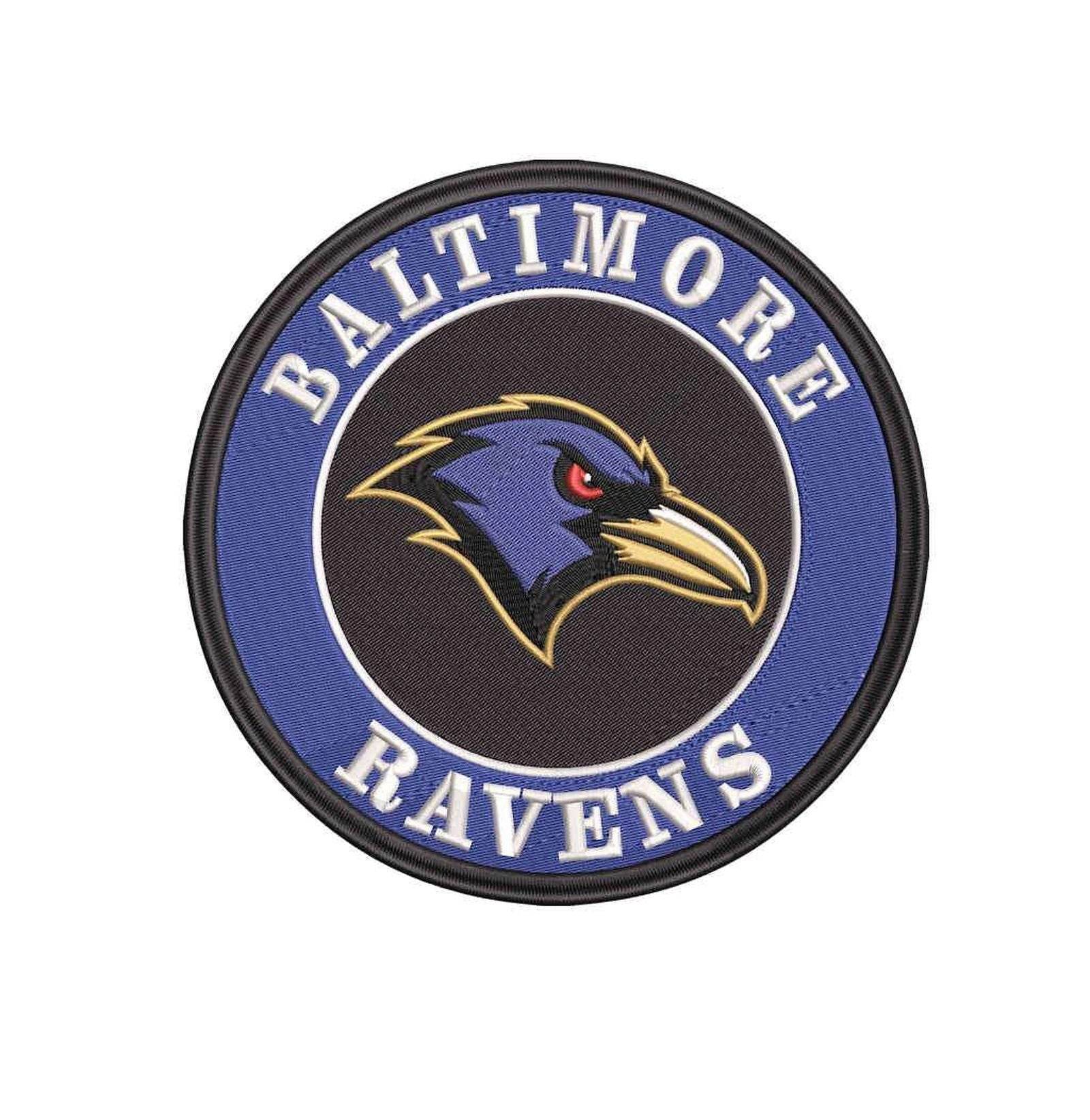 BALTIMORE RAVENS- Pack of 6 Designs - Embroidery Design - Image 7