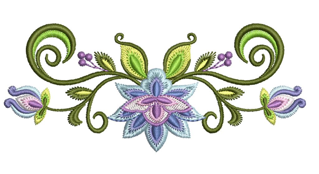 Bloom borders: Embroidery Design Pack - Image 5
