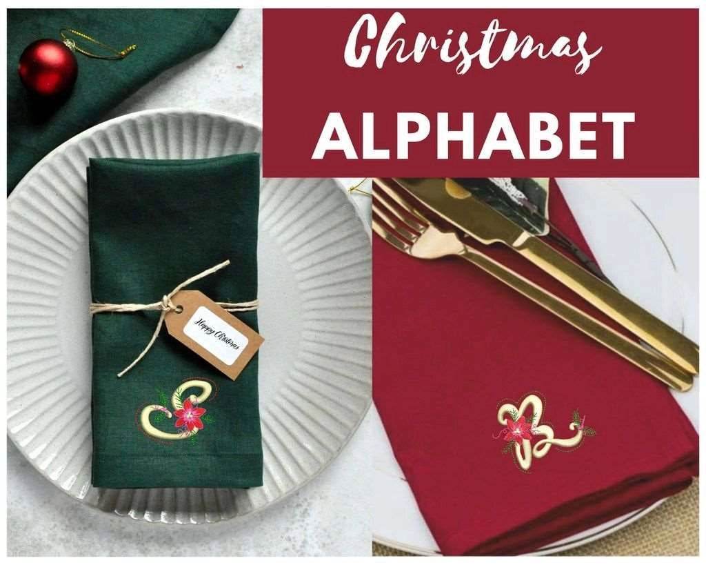 Christmas Alphabet- Embroidery Design Collection - Image 2