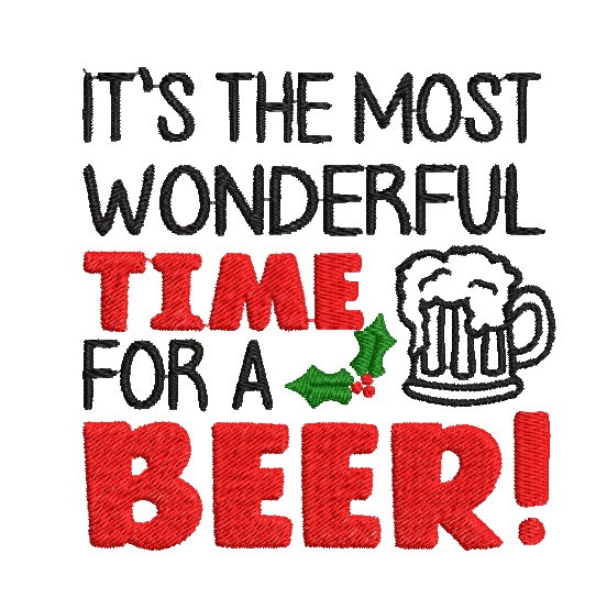 Christmas Drinking Quotes - Designs pack : Embroidery Design - Image 6