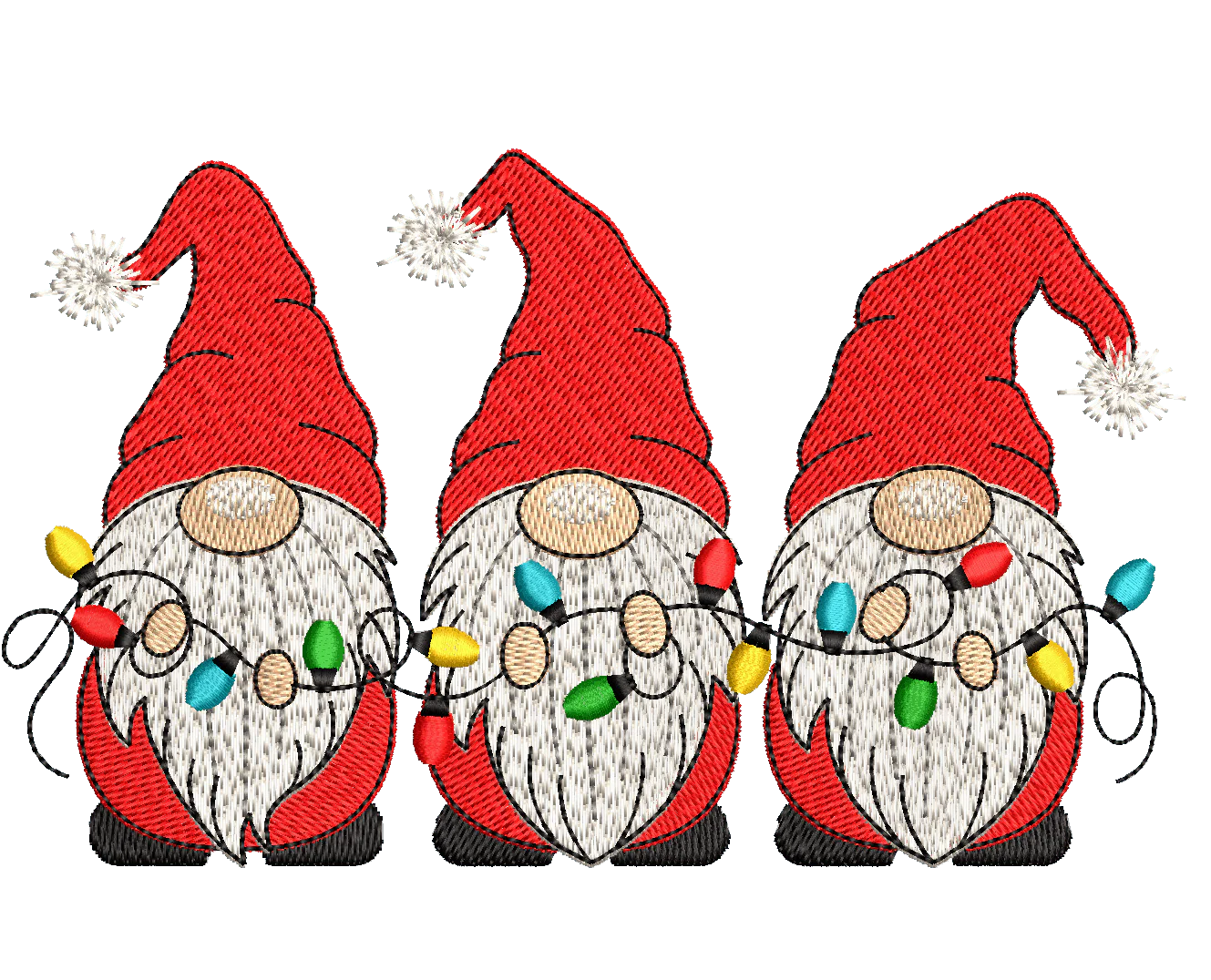Christmas Gnome 10 - Designs Pack : Embroidery Design - Image 3