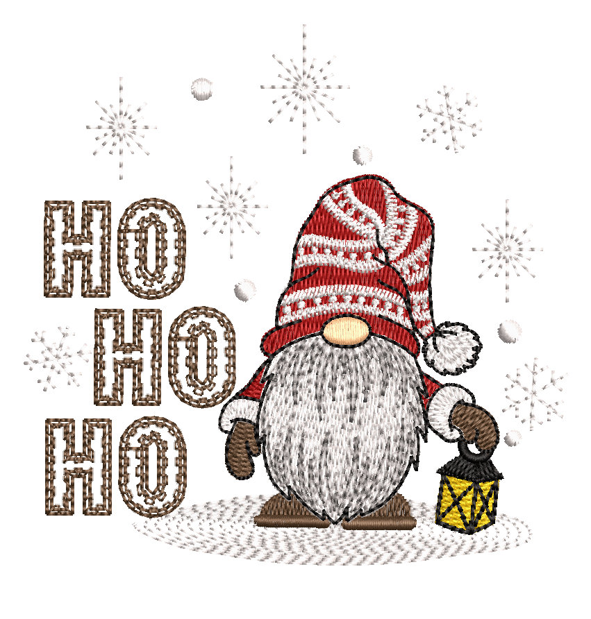Christmas Gnome 3: Embroidery Design - Image 2