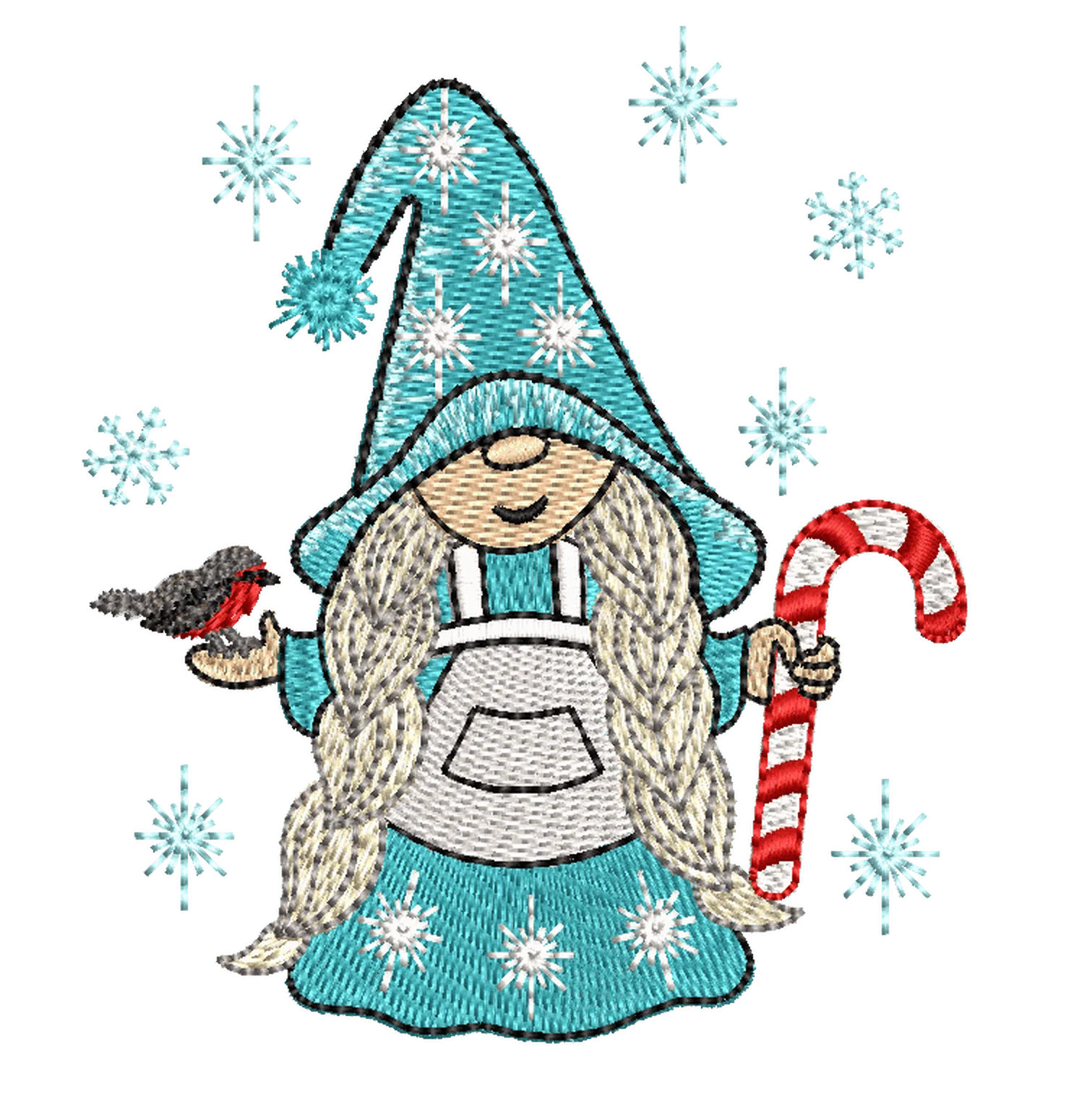 Christmas Gnome: Embroidery Design - Image 2