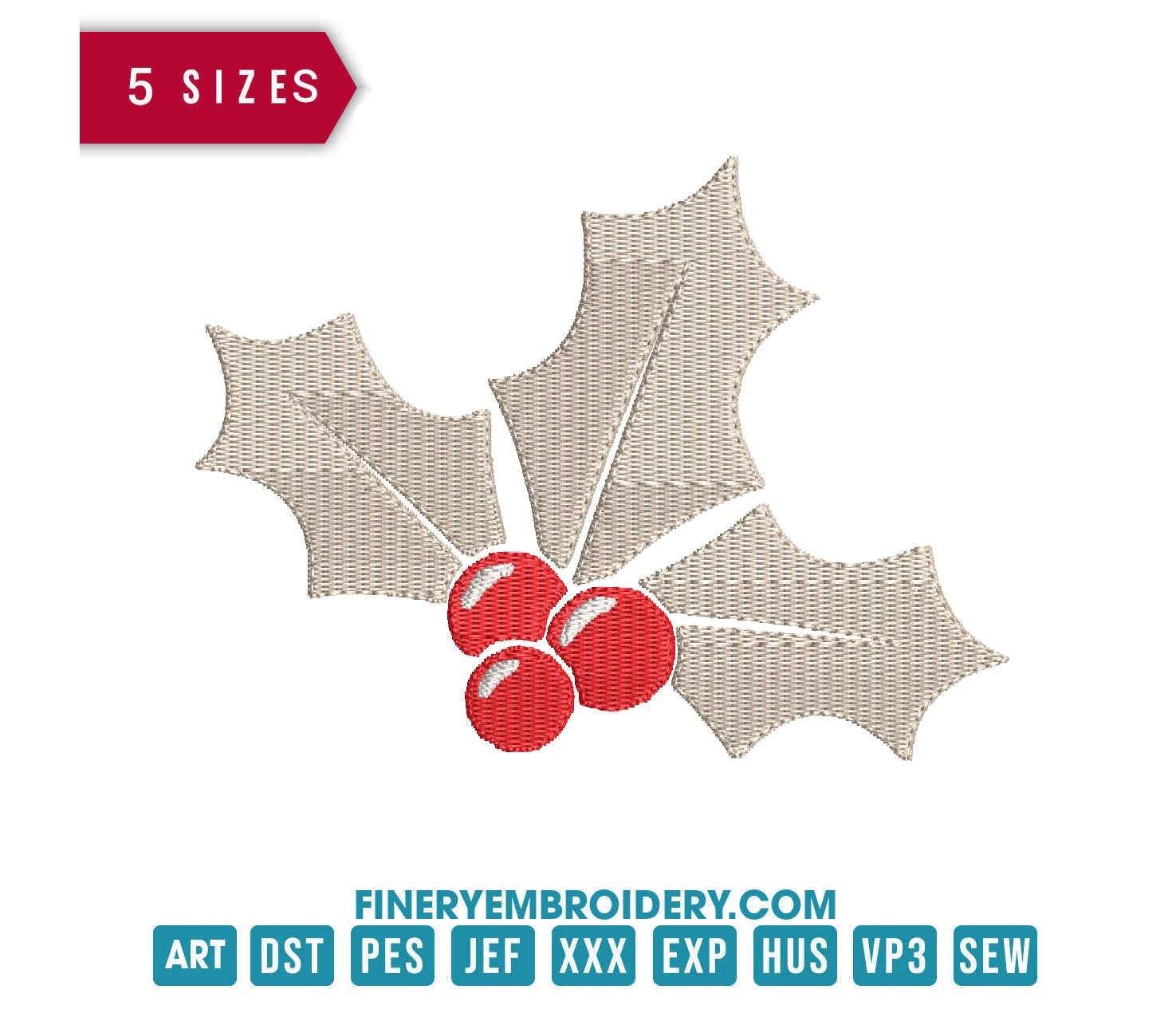 Christmas Holy : Embroidery Design