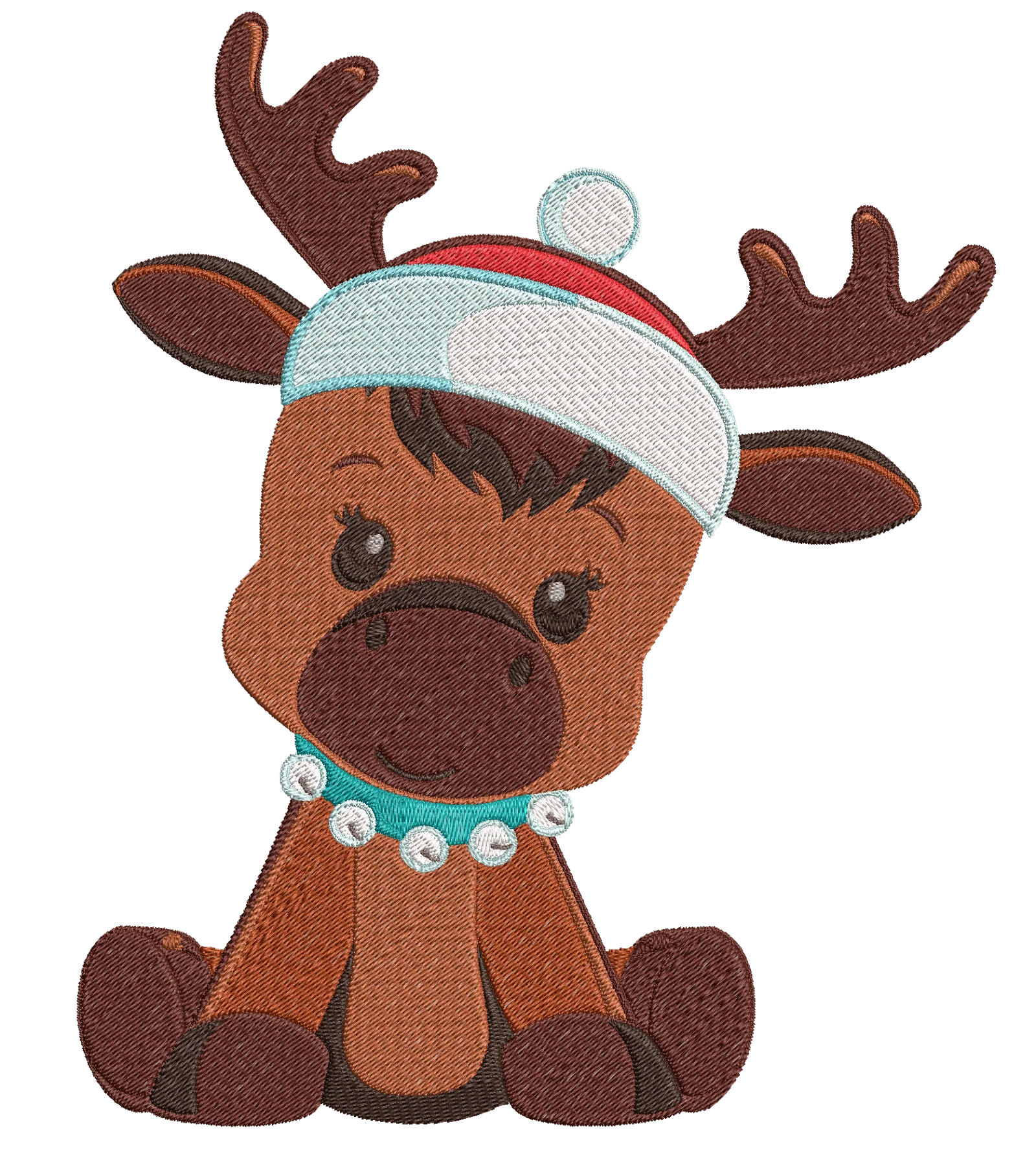 Christmas Reindeer: Embroidery Design - Image 2