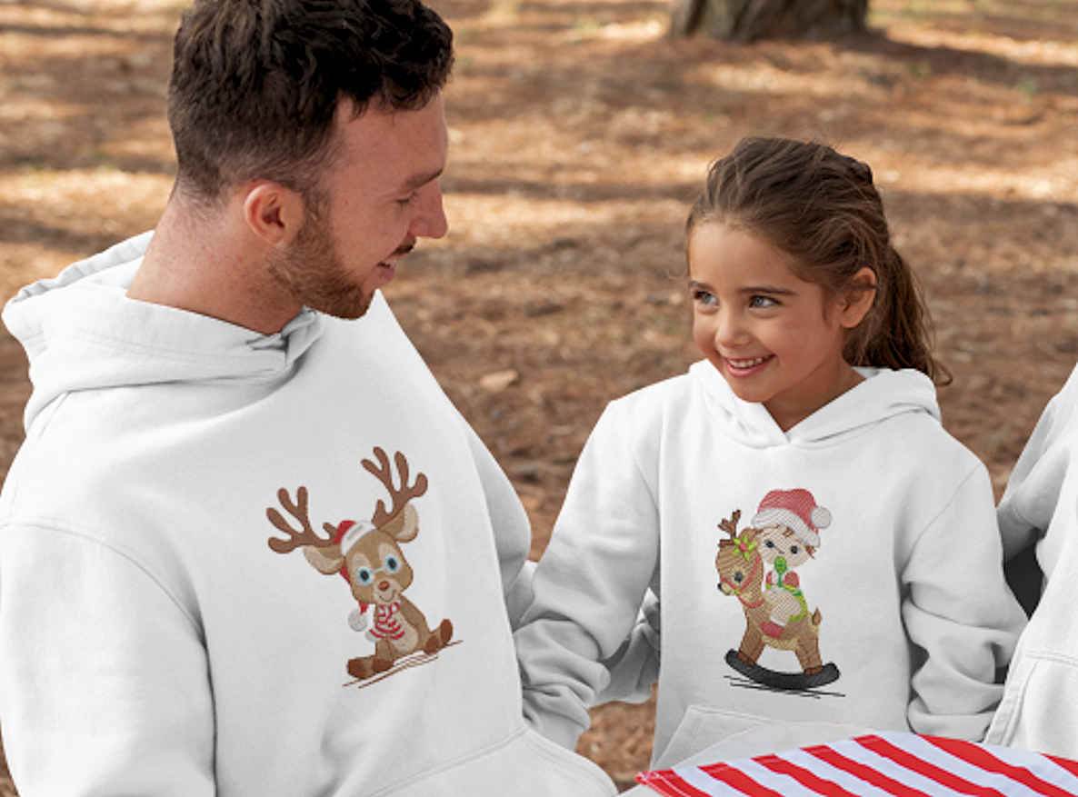 Christmas Reindeer Embroidery Design Pack β 3 Adorable Designs | FineryEmbroidery - Image 4