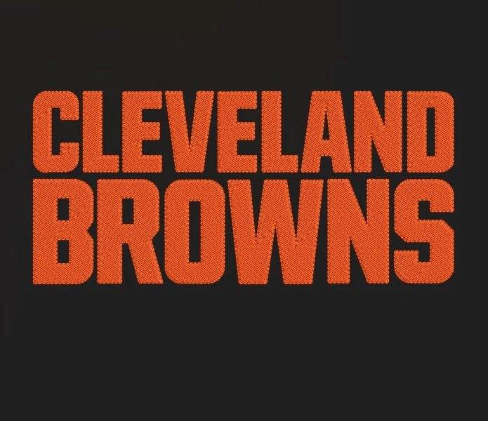 Cleveland Browns 2 Football Team Logo Embroidery Design - Image 3
