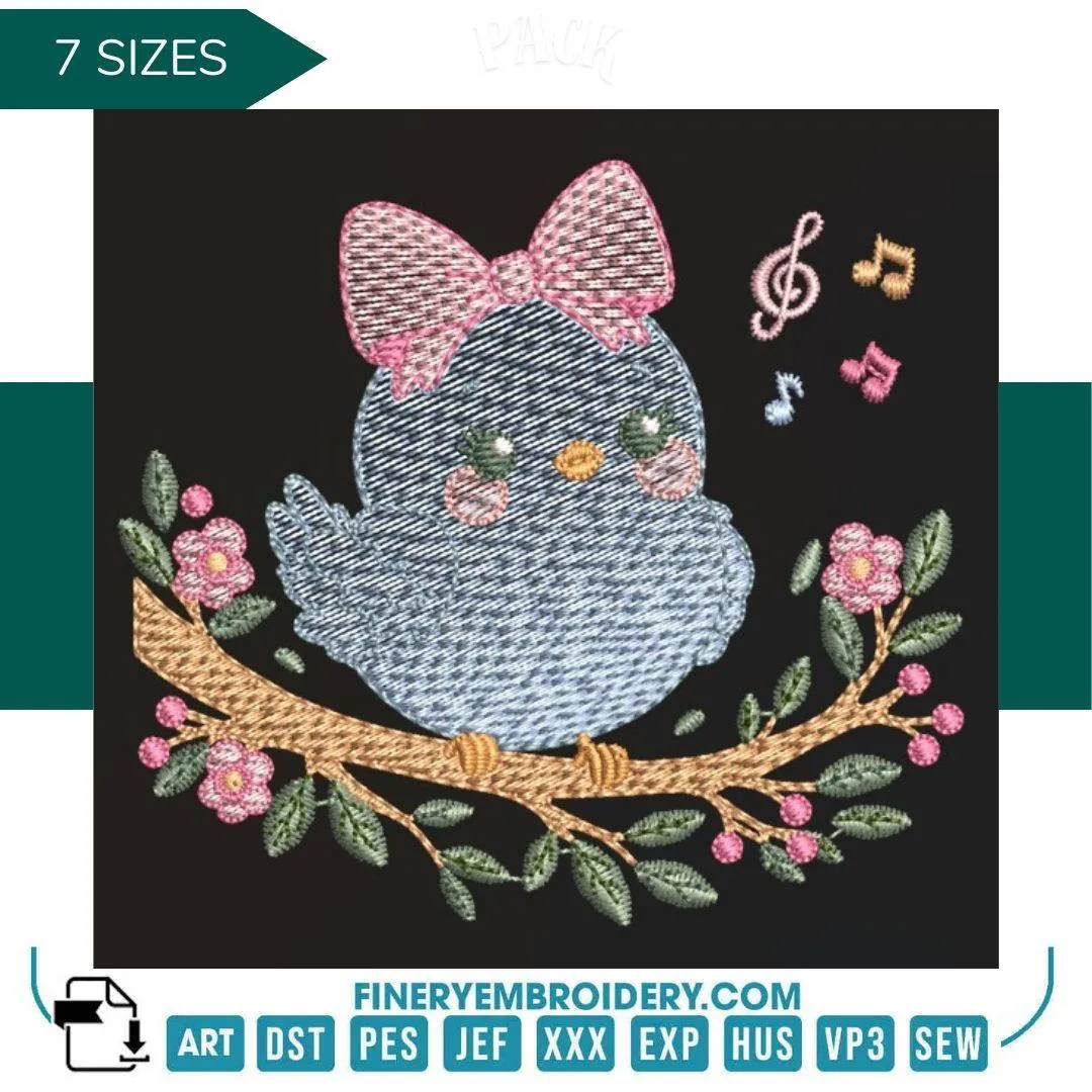 Delightful bird– 7 Sizes