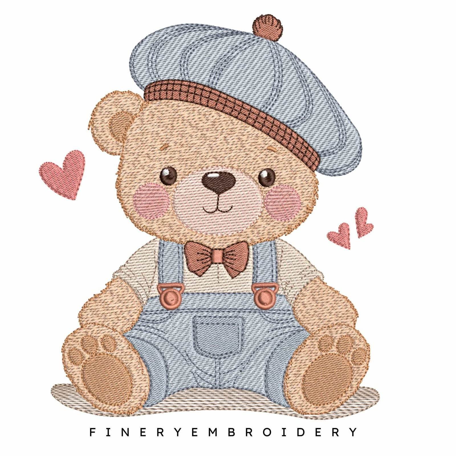 Delightful Teddy Bear - Embroidery Designs - Image 3