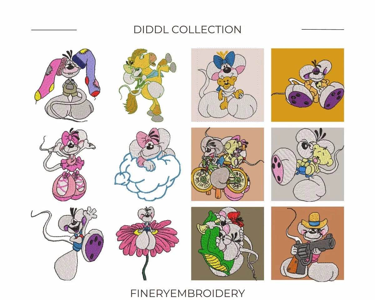 Diddl - Pack of 69 Designs - Embroidery Designs - Image 6