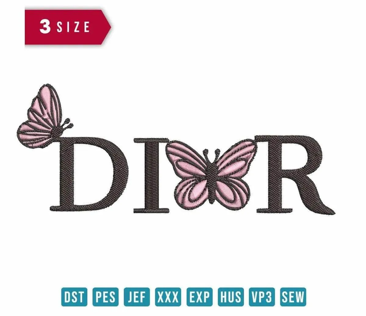 Dior Butterflies - Embroidery Design