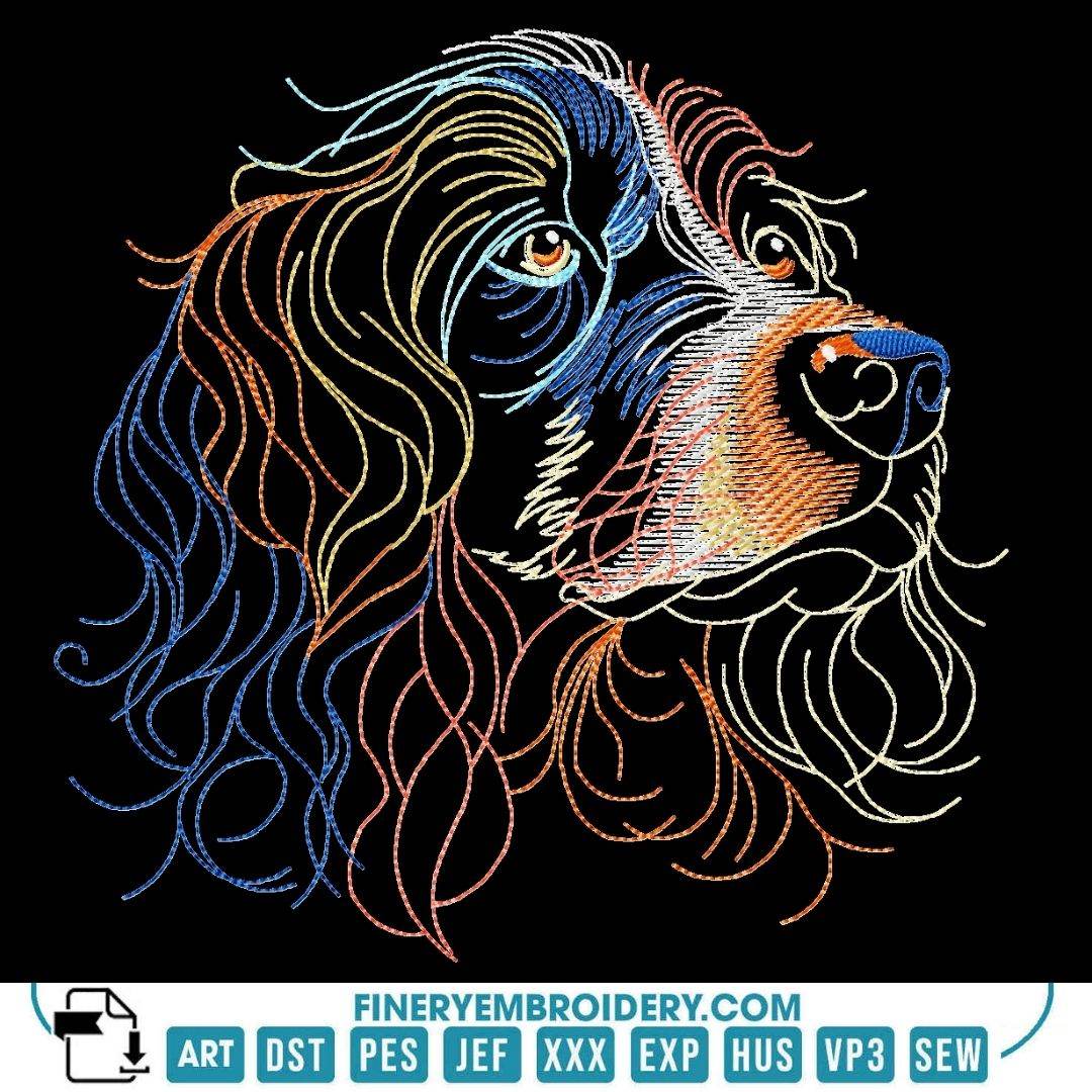 Dog Portrait Embroidery Design Pack β 11 Stunning Designs for Pet Lovers - Image 3