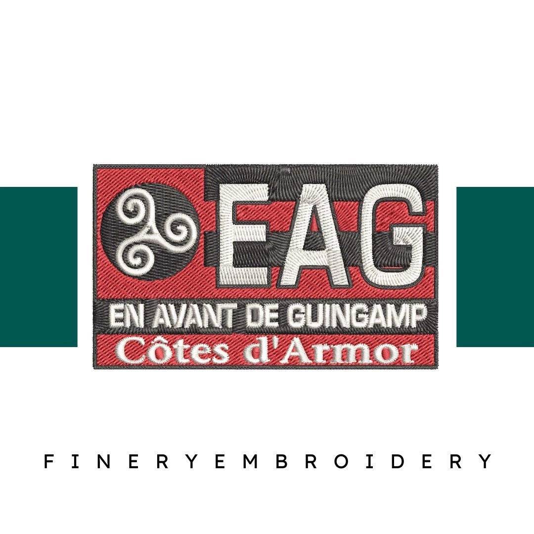 EA Guingamp Football Team: Embroidery Design