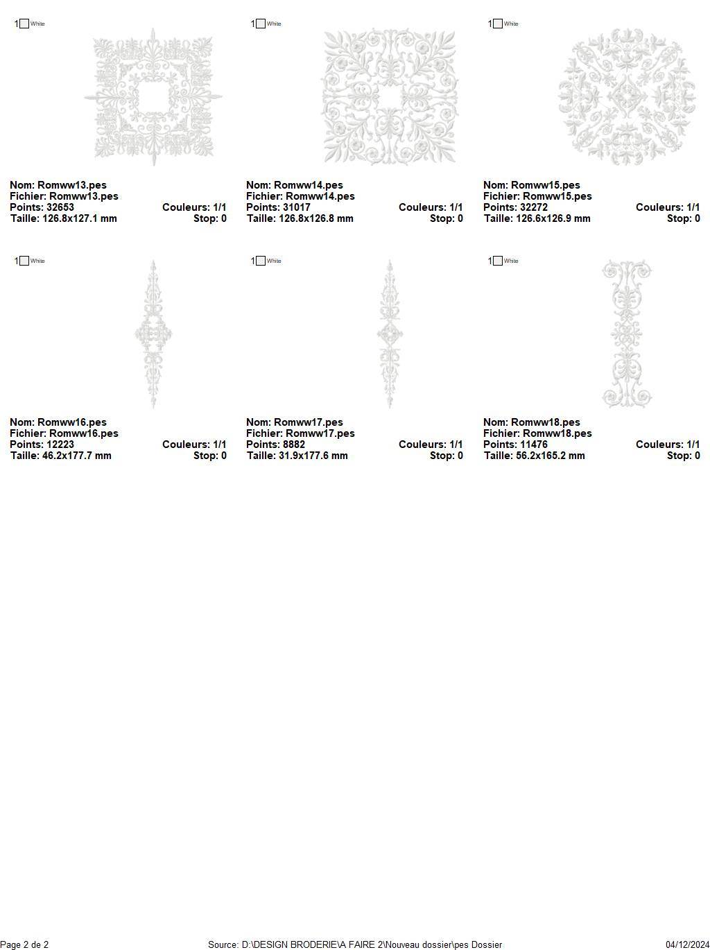 Elegant Lace Snowflake and Floral Embroidery Design Pack - Image 3