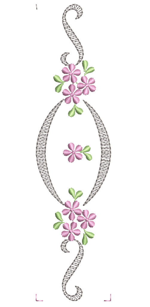 Elegant linen borders: Embroidery Design Pack - Image 5
