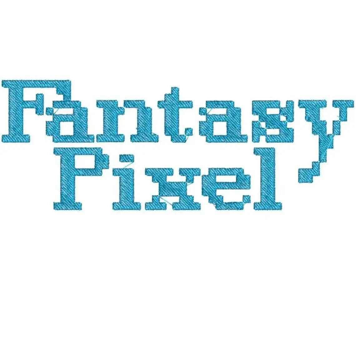 Fantasy Pixel Embroidery alphabet Font Set - Image 2