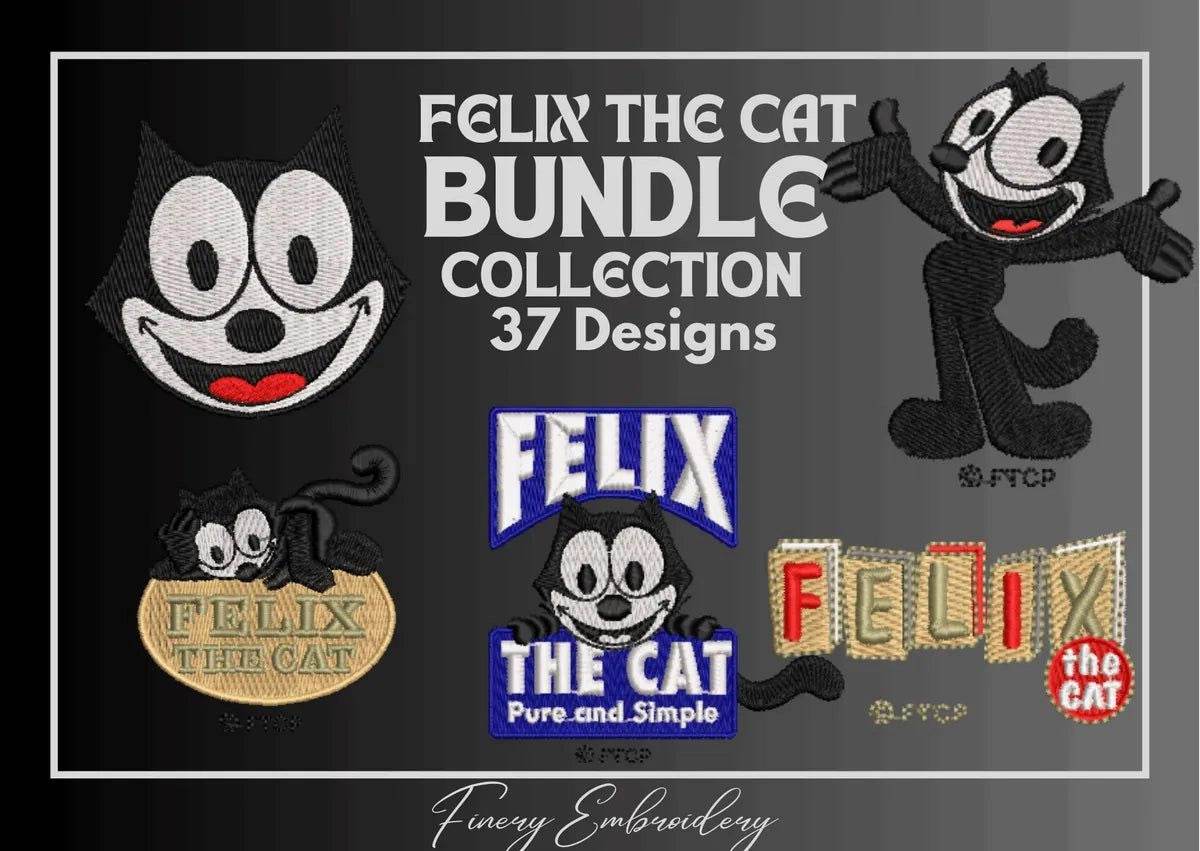 Felix The Cat - Free Pack of 37 Designs - Embroidery Designs - Image 2
