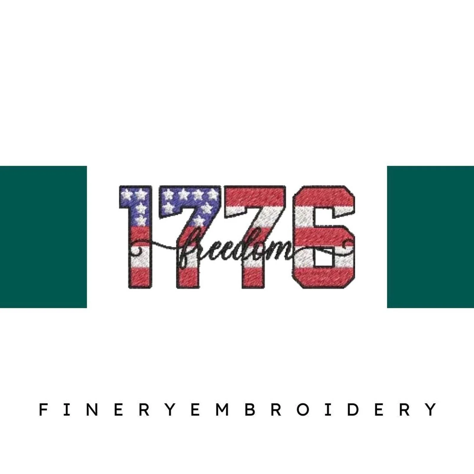 Freedom-1776 - Embroidery Design