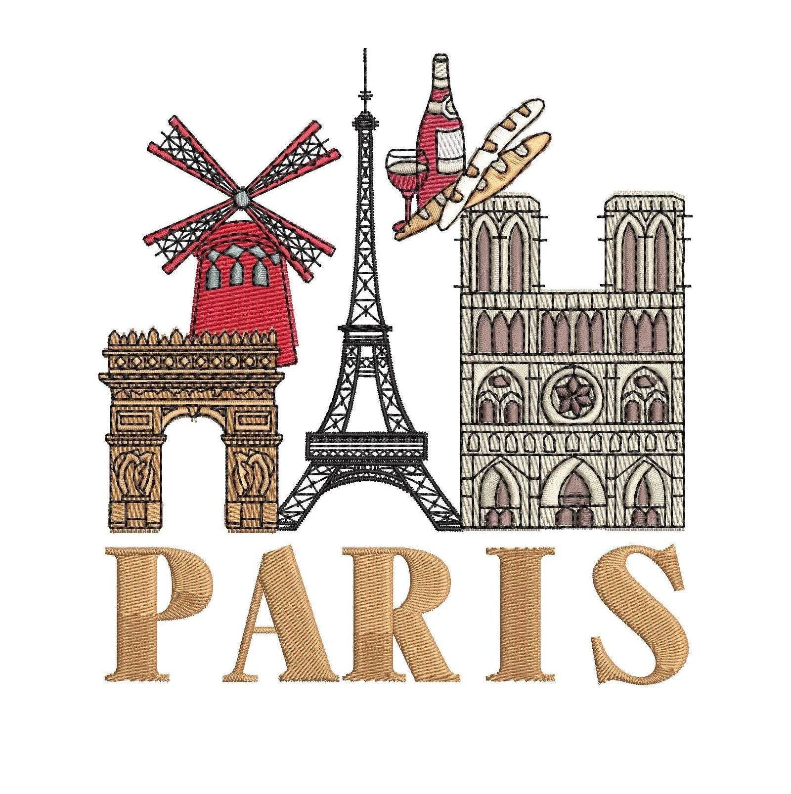 French Touch - Paris Cities - Embroidery Designs - Image 3