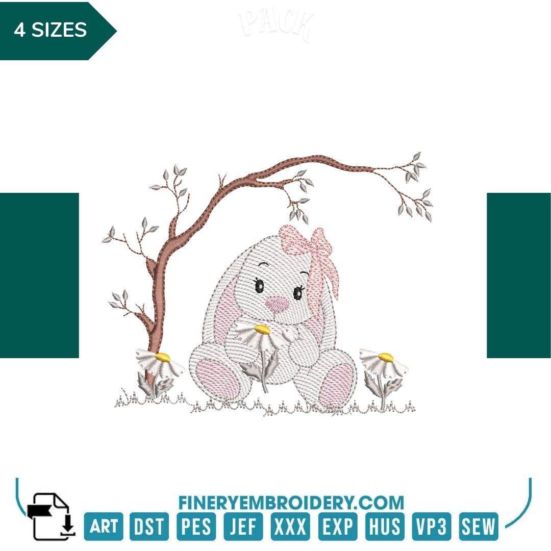 Funny Rabbit Pack 7 designs - Embroidery designs - Image 6