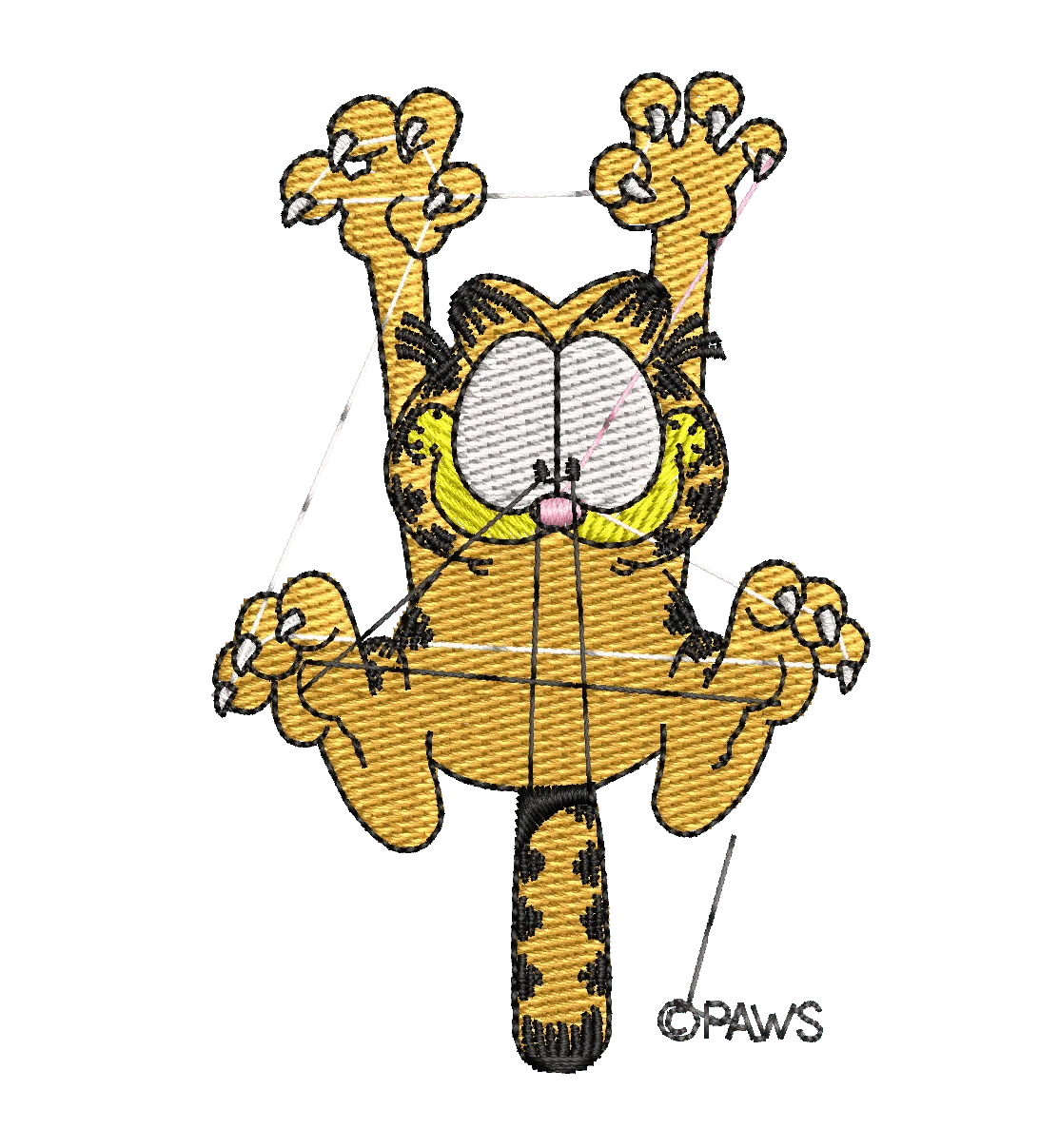 Garfield 12 - Embroidery Design - Image 2