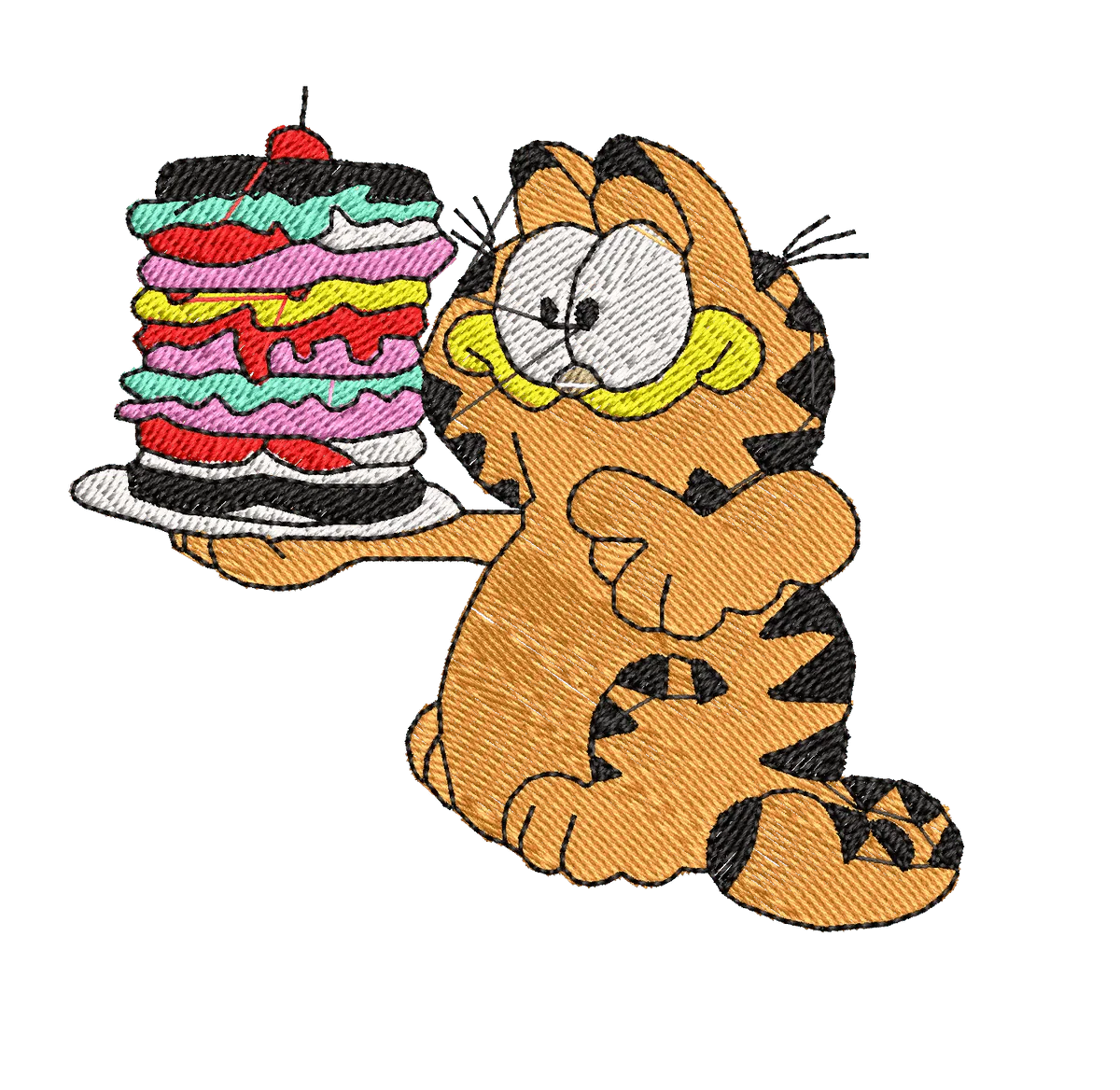 Garfield 27 - Embroidery Design - Image 2