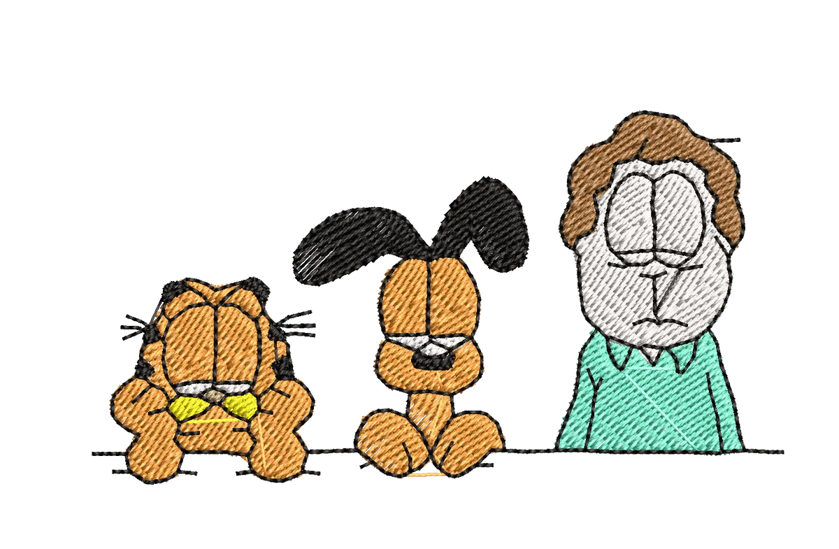 Garfield 32 - Embroidery Design - Image 2