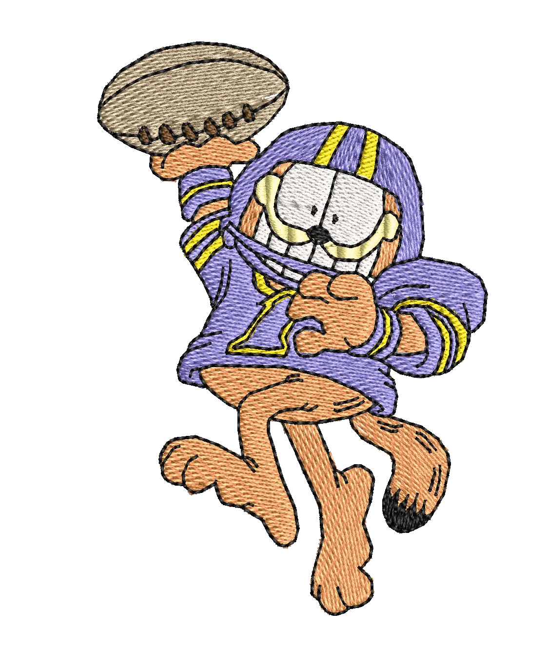 Garfield 60 - Embroidery Design - Image 2