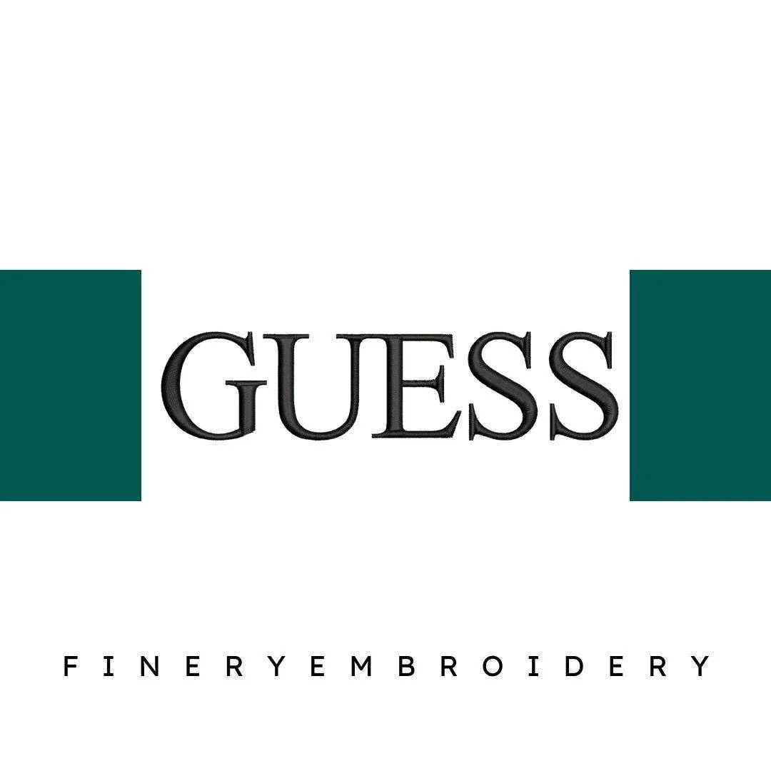 Guess Logo 2 Embroidery Design