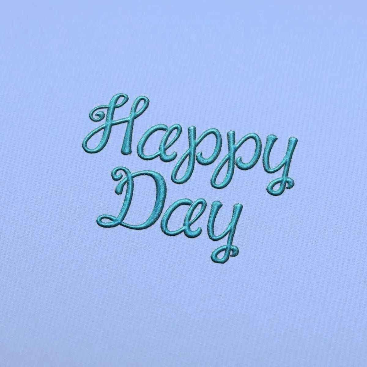 Happy Day Embroidery alphabet Font Set - Image 2