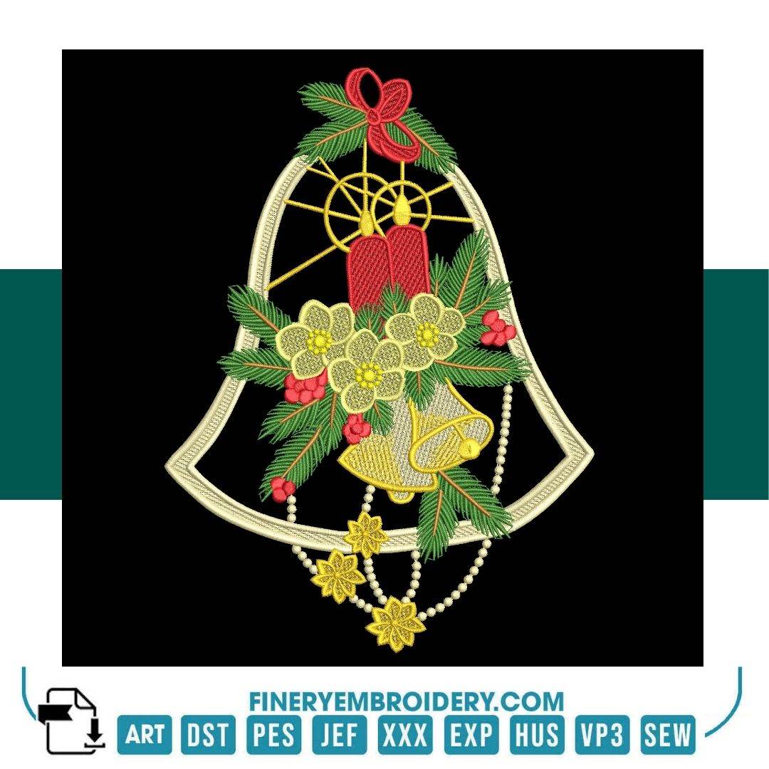 Holiday Embroidery Designs Pack β 7 Christmas Ornaments & Festive Patterns - Image 7