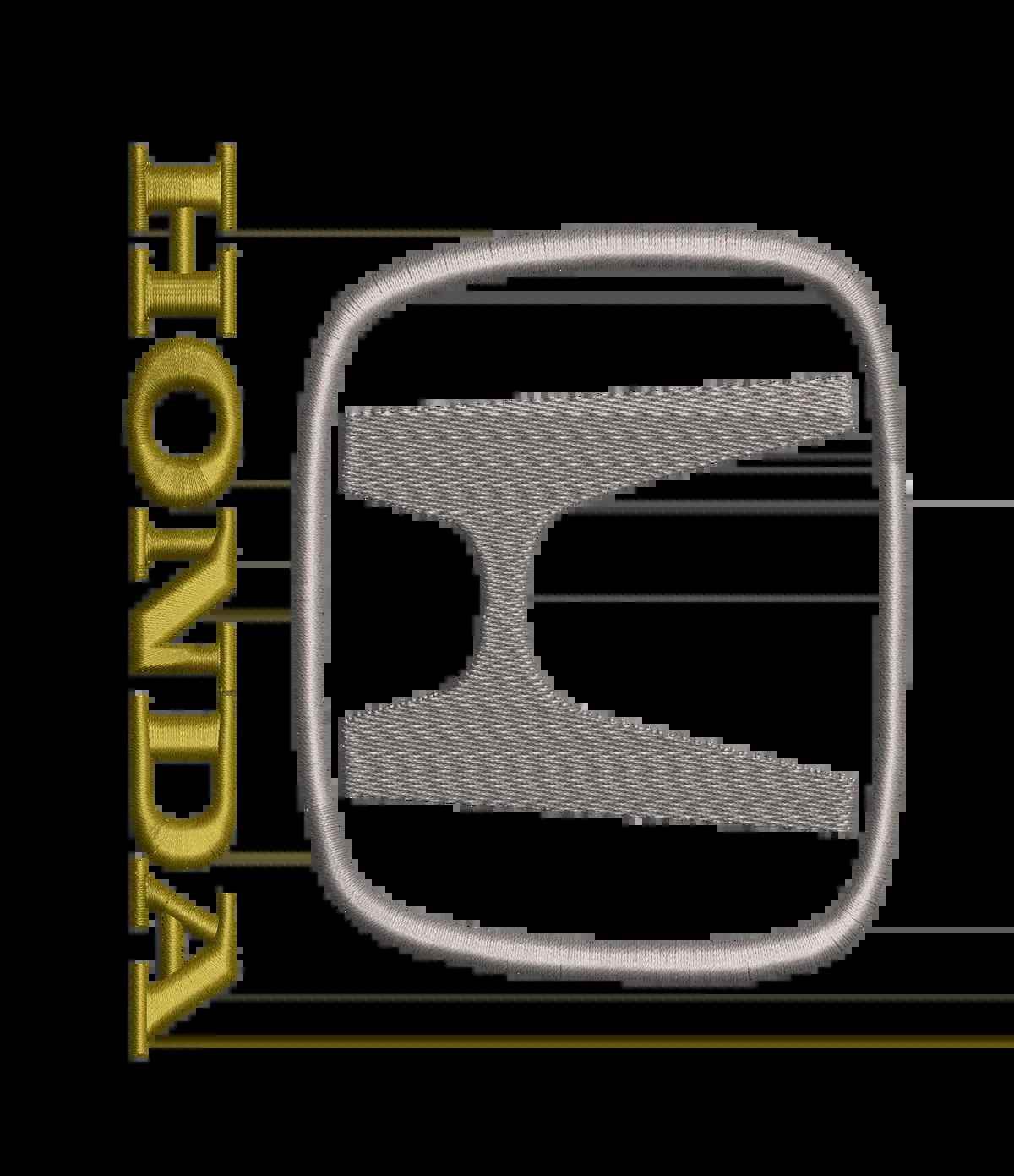 Honda 3 - Embroidery Design - Image 2