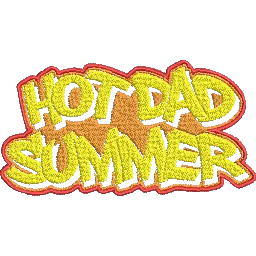 Hot-Dad-Summer-Summertime-Vacation - Embroidery Design - Image 2