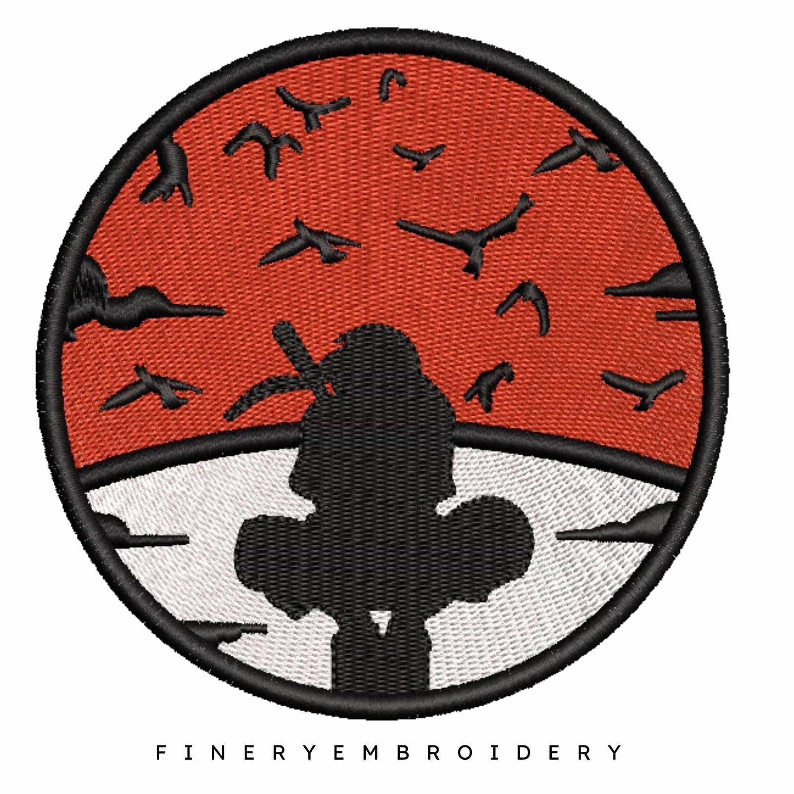 Itachi patch - Animé - Embroidery Design - Image 2
