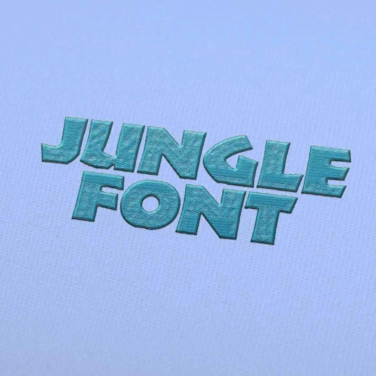 Jungle Embroidery alphabet Font Set - Image 2