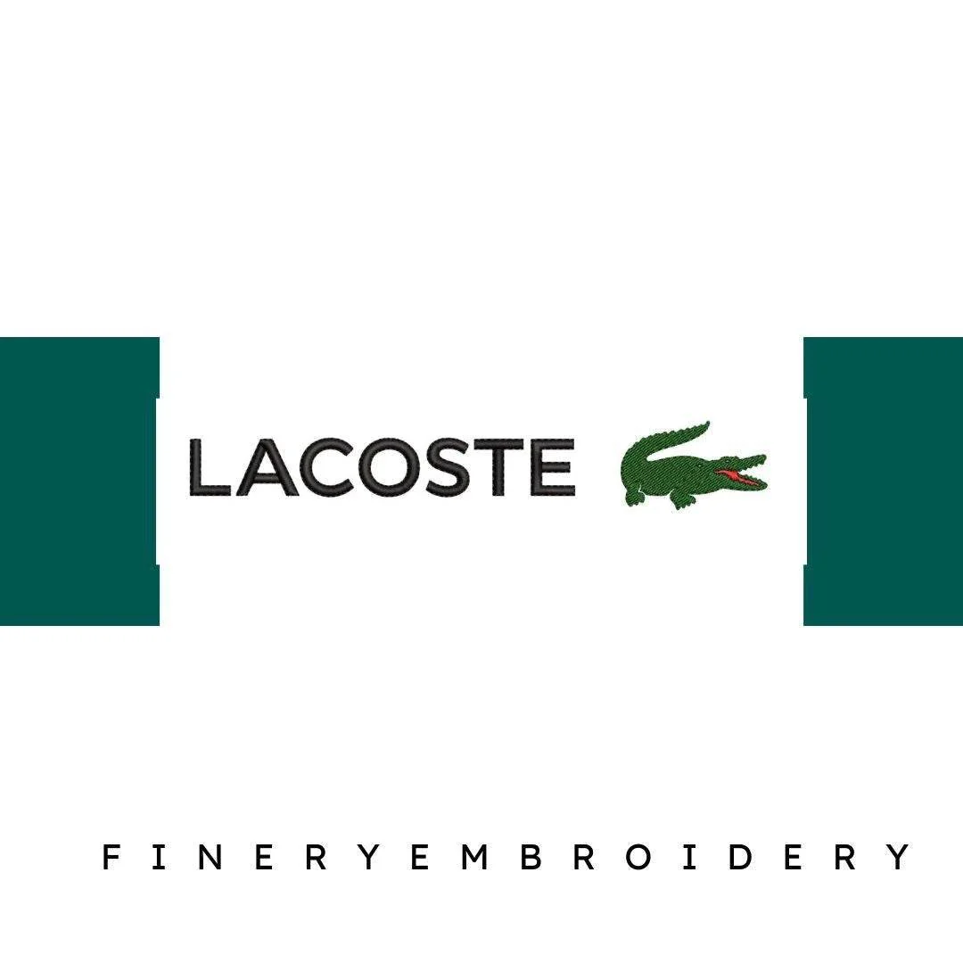 Lacoste Logo Embroidery Design