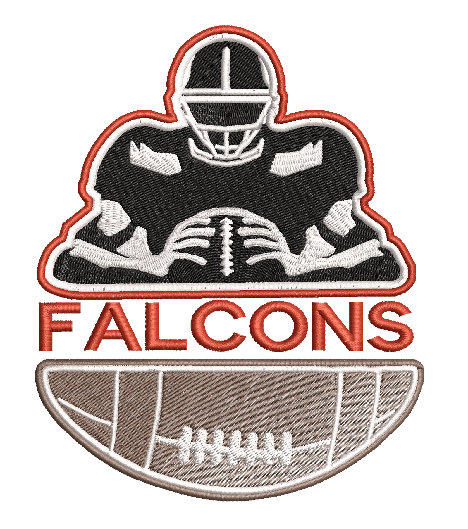 Los Angeles Rams Team Player : Embroidery Design - Image 3