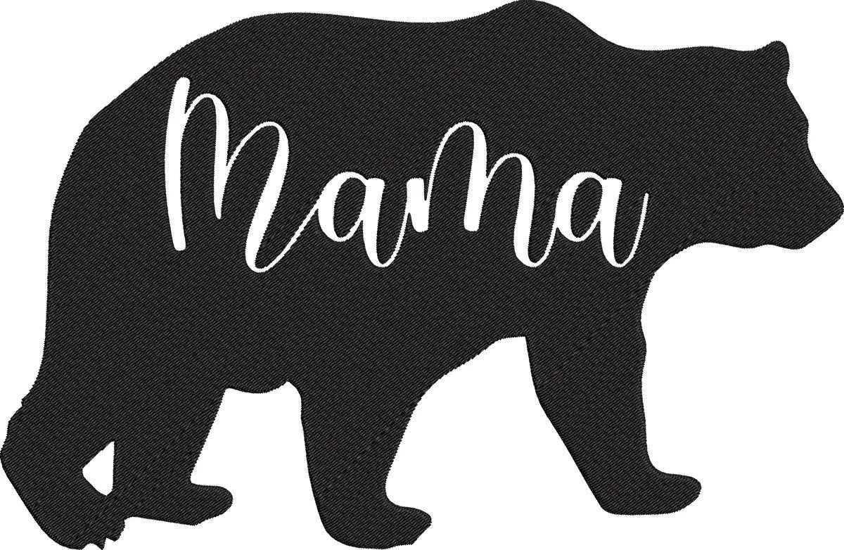 Mama-Bear- Mothers Embroidery Design - Image 2